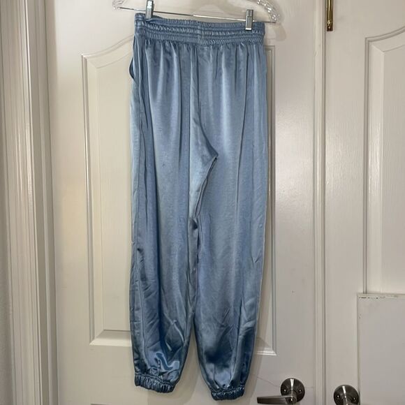 Bershka blue satin joggers | size M - Picture 6 of 8